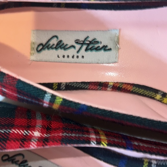 Lulu Hun London plaid/ Velcro Mary Jane shoes sz 7 - Picture 4 of 5